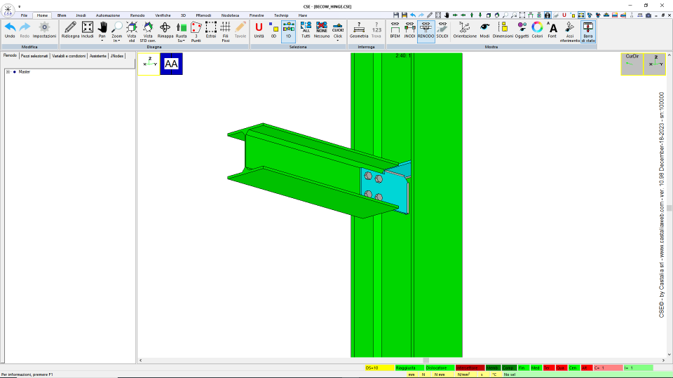 FIN PLATE with stiffener cF1.
